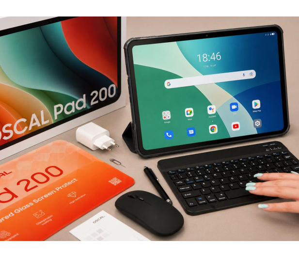 Tablet OSCAL PAD 200 LTE (6/128) Myszka + Rysik + Klawiatura - 1536584 - zdjęcie 8